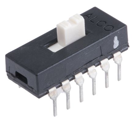 TE Connectivity Interruptor De Actuador Deslizante 4PDT, Enclavamiento, 300 MA A 115 V Dc, Montaje En PCB