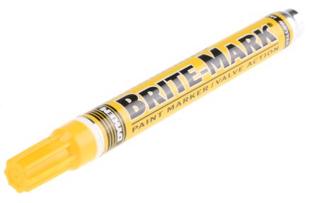 yellow permanent marker pens