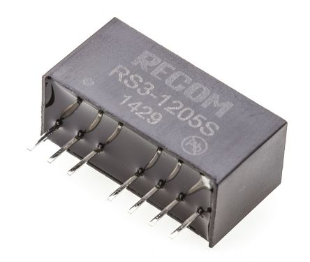 Recom RS3 DC/DC-Wandler 3W 12 V Dc IN, 5V Dc OUT / 600mA 500V Ac Isoliert