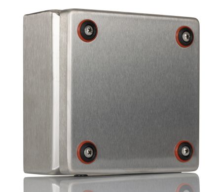 Rittal Caja De Pared KEL De Acero Inoxidable 304 Sin Pintar,, 150 X 150 X 80mm, IP66, ATEX, IECEx