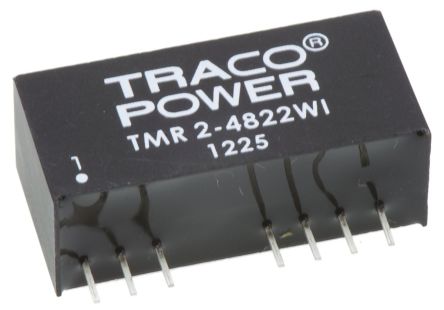 TRACOPOWER TMR 2WI DC/DC-Wandler 2W 48 V Dc IN, ±12V Dc OUT / ±85mA 1.5kV Dc Isoliert