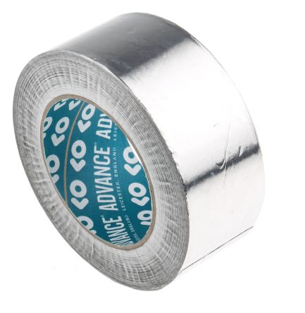 Advance Tapes AT502 Metallband Aluminiumband Nichtleitend, Stärke 0.03mm, 50mm X 45m, -20°C Bis +110°C, Haftung 3,6 N/cm