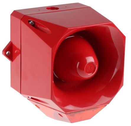 Eaton Fulleon, Asserta Midi LED Blitz-Licht Alarm-Leuchtmelder Rot / 112dB, 230 V Ac
