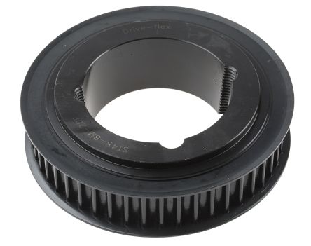 RS PRO 同步带轮, 48齿, 8mm节距, 适用于20mm宽皮带, 铸铁制