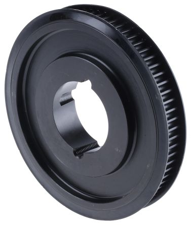 RS PRO 同步带轮, 72齿, 8mm节距, 适用于28mm宽皮带, 铸铁制