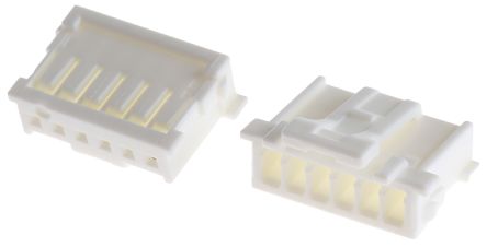 Molex MicroClasp Steckverbindergehäuse Buchse 2mm, 6-polig / 1-reihig Gerade, Kabelmontage Für Kabel-Platinen-Buchse