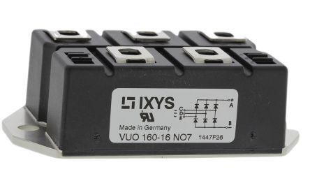 IXYS Brückengleichrichter, 3-phasig 175A 1600V Tafelmontage 1.65V PWS E 1 5-Pin 300μA Siliziumverbindung