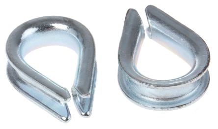 RS PRO 钢套环, 电镀表面, 用于3mm绳直径