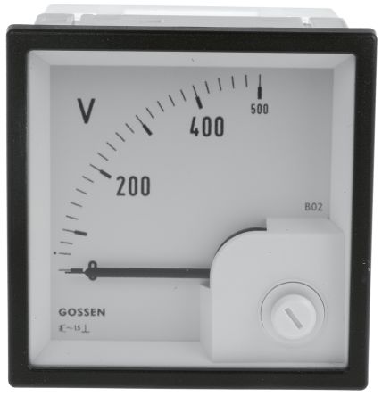 GILGEN Muller & Weigert GMW Analoges Voltmeter AC / Klasse 1,5, 72mm, 72mm, 53mm