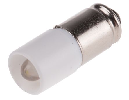 RS PRO LED Signalleuchte Weiß, 12V Ac/dc / 2070mcd, Ø 6mm X 16mm, Midget-Sockel