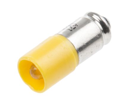 RS PRO LED Signalleuchte Gelb, 12V Ac/dc / 630mcd, Ø 6mm X 16mm, Midget-Sockel