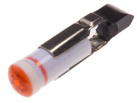 RS PRO LED Signalleuchte Rot, 24V Dc / 35mcd, Ø 5.5mm X 30.5mm, Telefonlampen-Sockel