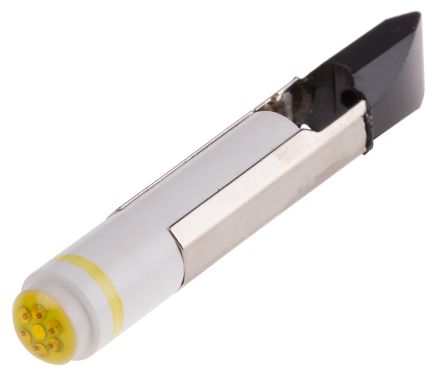 RS PRO LED Signalleuchte Gelb, 24V Dc / 45mcd, Ø 6.8mm X 45mm, Telefonlampen-Sockel