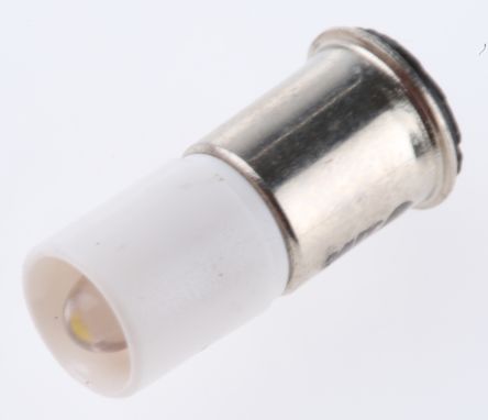 RS PRO LED Signalleuchte Weiß, 24V Dc / 2070mcd, Ø 6mm X 15.5mm, Midget-Flanged Sockel