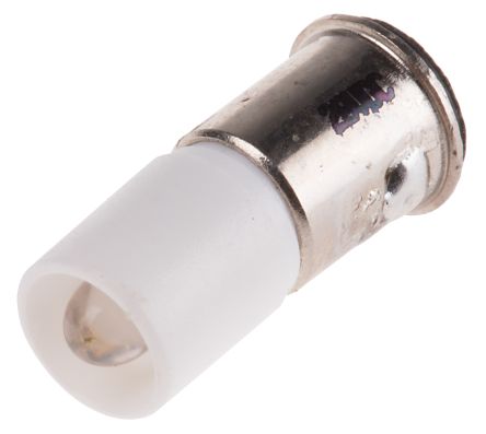 RS PRO LED Signalleuchte Weiß, 28V Dc / 2070mcd, Ø 6mm X 15.5mm, Midget-Flanged Sockel