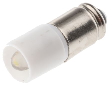 RS PRO LED Signalleuchte Weiß, 28V Ac/dc / 2070mcd, Ø 6mm X 16mm, Midget-Sockel