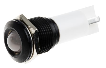 RS PRO LED Schalttafel-Anzeigelampe Weiß 115 V Dc, 230V Ac, Montage-Ø 16mm, Lötanschluss