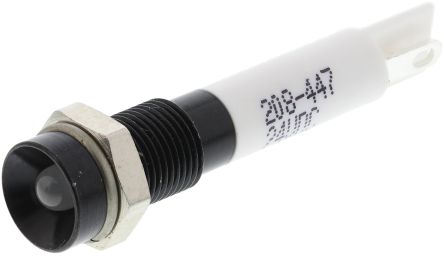 RS PRO LED Schalttafel-Anzeigelampe Grün; Rot 24V Dc, Montage-Ø 6mm, Lötanschluss