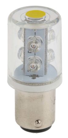RS PRO Lampe Dauer-Licht Gelb, 24 V Ac/dc, 20mm X 42mm