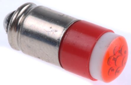 RS PRO LED Signalleuchte Rot, 24V Dc / 40mcd, Ø 6mm X 15.25mm, Midget-Sockel