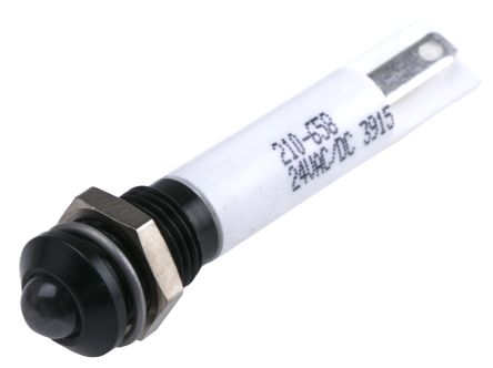 RS PRO LED Schalttafel-Anzeigelampe Weiß, Montage-Ø 8mm, Lötanschluss