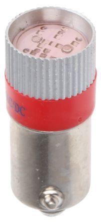 RS PRO LED Signalleuchte Rot, 24V Dc / 110/105mcd, Ø 10mm X 28mm, Sockel BA9s