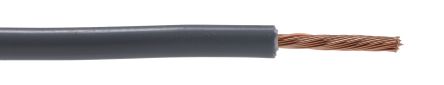 RS PRO Grey Hook Up Wire, 16 AWG, 30/0.25, 100m, PVC Insulation