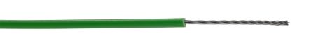 RS PRO Green Hook Up Wire, 24 AWG, 7/0.20, 200m, PVC Insulation