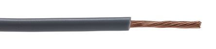 RS PRO Grey Hook Up Wire, 18 AWG, 32/0.2, 100m, PVC Insulation