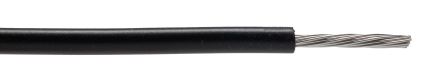 RS PRO Black Hook Up Wire, 16 AWG, 19/0.30, 200m, PVC Insulation