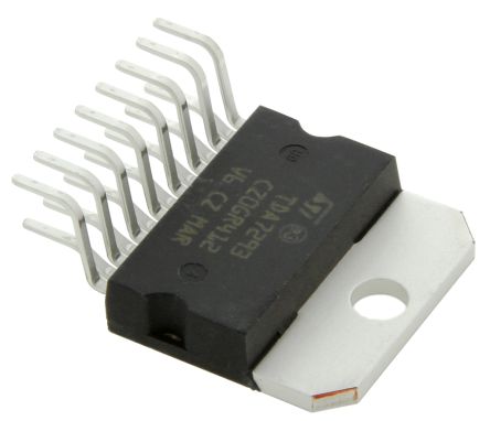 STMicroelectronics Clase A-B Amplificador De Audio TDA7293V, Audio Mono 100W MULTIVATIO V, 15-Pines +70 °C