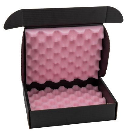 RS PRO Conductive 100% Pure Kraft ESD Box 267mm (L) 267mm (W) 64mm (H)