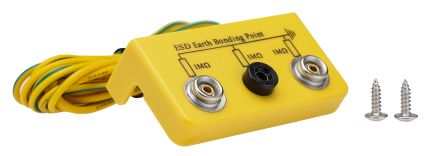 RS PRO ESD Earth Bonding Bracket With 10 mm Stud - 4 mm Banana Socket