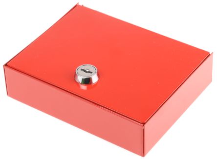 Securikey Rot Stahl Schlüsselschrank Mit Schlüsselschloß Für 1 Schlüssel, B 123mm, H 153 Mm, Wandmontage