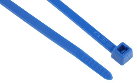 HellermannTyton 电缆扎带, 尼龙扎带, T50R系列, 不易松脱, 200mm长x4.6 mm宽, 蓝色