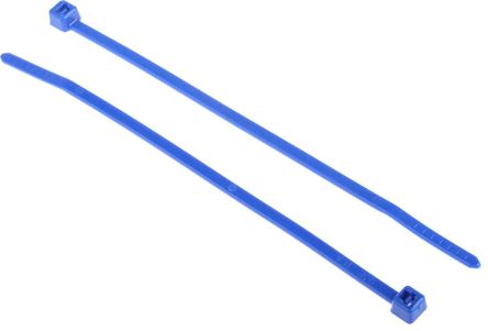HellermannTyton 电缆扎带, 尼龙扎带, T18R系列, 不易松脱, 100mm长x2.5 mm宽, 蓝色