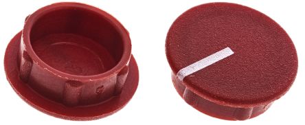 Sifam Potentiometer Drehknopfkappe Rot, Zeiger Weiß Ø 12mm