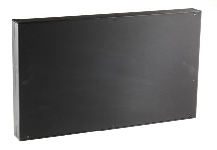 RS PRO Caja Para Instrumentación De Aluminio Anodizado Negro, 442 X 254 X 45mm