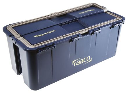 Raaco Kunststoff Werkzeugbox Grau, L. 475mm B. 190mm H. 475mm, 1.7kg