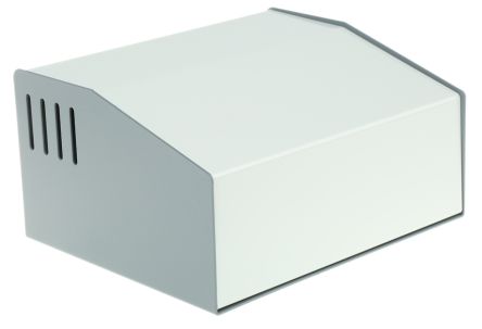 Hammond 515 Series Grey Aluminium, Steel Desktop Enclosure, Sloped Front, 192.51 X 159 X 103.28mm