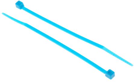 RS PRO Nylon 66 Kabelbinder Blau 2,5 Mm X 100mm, 100 Stück