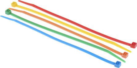 RS PRO 电缆扎带, 尼龙扎带, 不易松脱, 203mm长x4.6 mm宽, 多种颜色