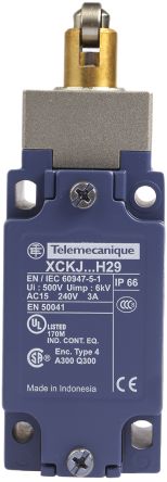 Telemecanique Sensors Telemecanique OsiSense XC Endschalter, Stößel, 1-poliger Wechsler, Schließer/Öffner, IP 66, Zinklegierung, 10A