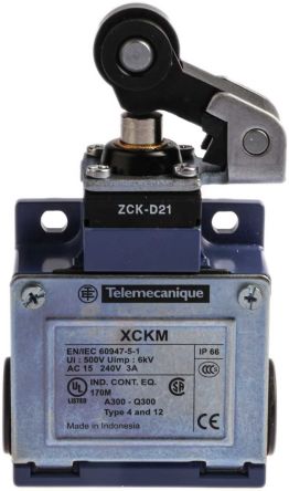 Telemecanique Sensors Telemecanique OsiSense XC Endschalter, Stößel, 2-polig, Schließer/Öffner, IP 66, Zinklegierung, 10A