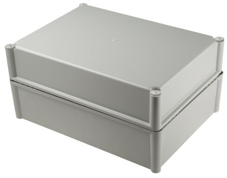 Fibox Caja De Policarbonato Gris, 378 X 278 X 180mm, IP54