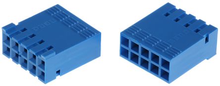 Amphenol Communications Solutions DUBOX Steckverbindergehäuse Buchse 2.54mm, 10-polig / 2-reihig Gerade, Kabelmontage