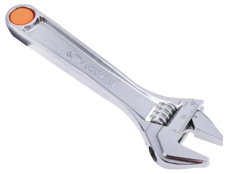 Bahco Adjustable Spanner, 155 Mm Overall, 20mm Jaw Capacity, Metal Handle