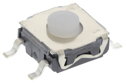 C & K IP67 Button Tactile Switch, SPST 50 MA 0.9mm Surface Mount