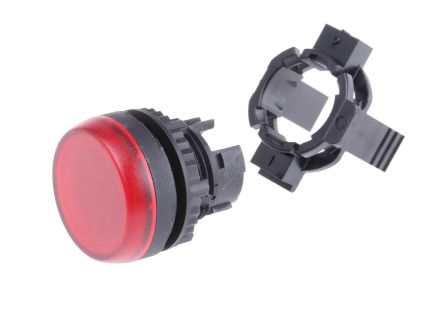 BACO Leuchtmelder-Frontelement, Tafelausschnitt-Ø 22mm, Tafelmontage, Rot Rund Kunststoff IP 65