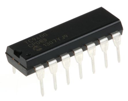 Microchip Convertisseur Tension-fréquence, TC9400CPD, 100kHz, PDIP 14 Broches